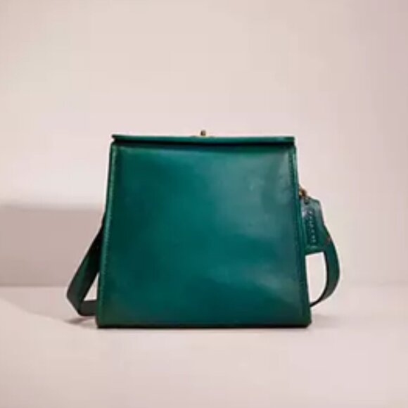 Coach 1941 Turnlock Shoulder Bag in Emerald Green - Picture 3 of 13